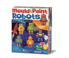 8504653 4M 00-04653 Aktivitetspakke, Robots 4M Mould &amp; paint